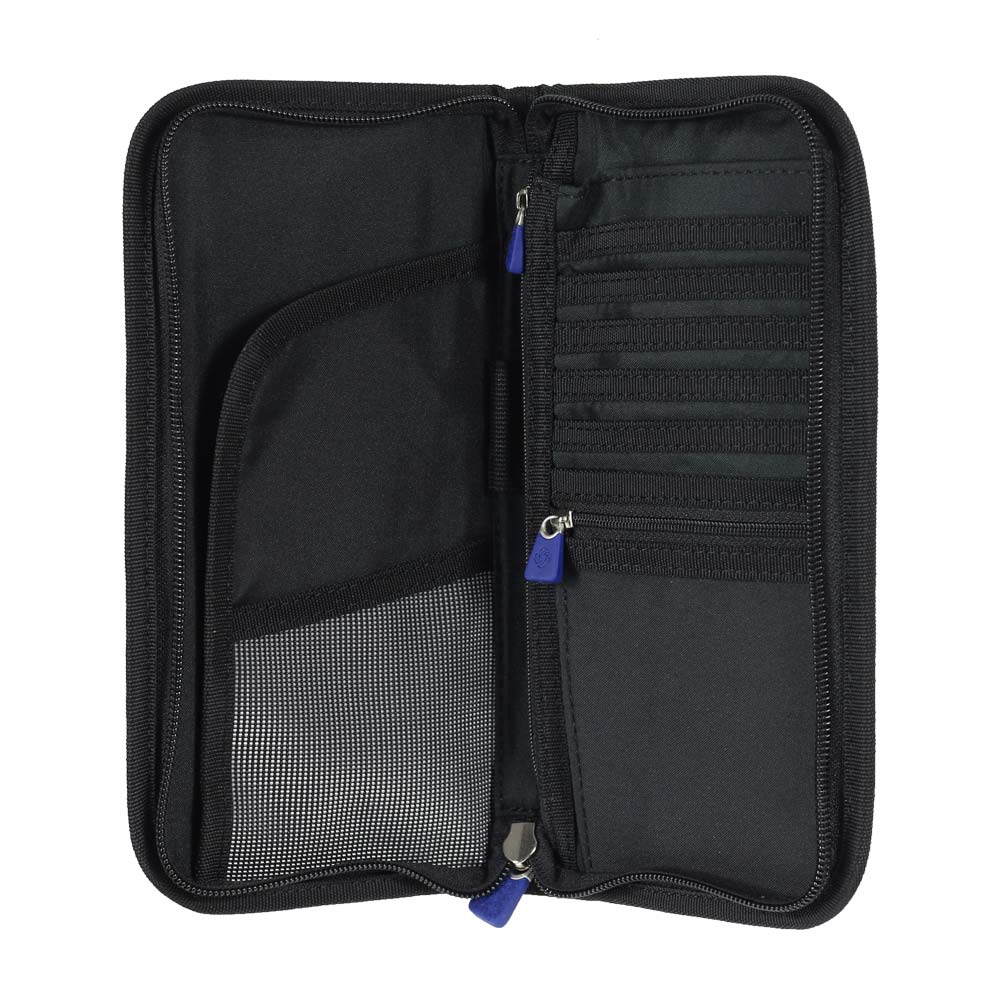 Portapasaporte Global Travel Accessories Zipped Travel Wallet Rfid Black