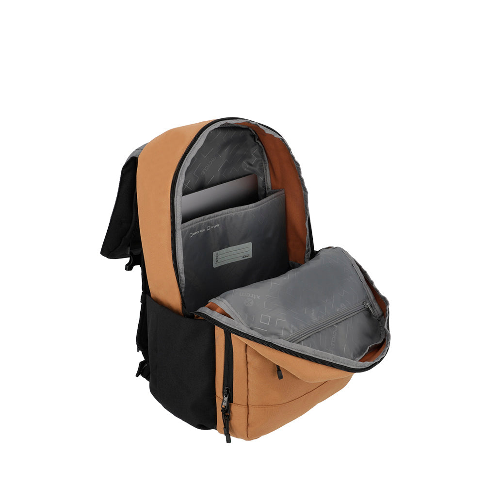 Mochila para notebook 16" de hombre Kent café