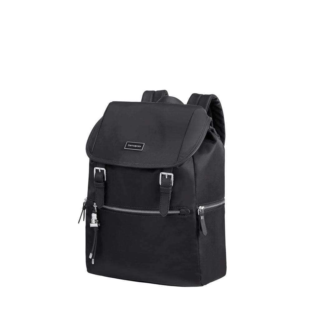  Mochila KARISSA BIZ Backpack 14.1  + Flap W/USB Mediana Black 