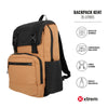 Mochila para notebook 16" de hombre Kent café